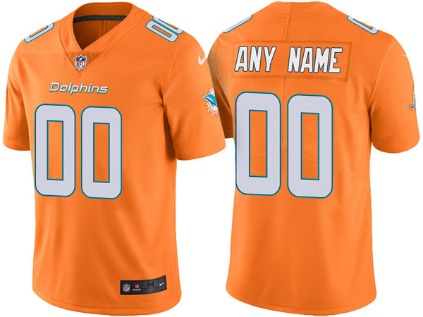 Men's Miami Dolphins ACTIVE PLAYER Custom Orange Untouchable Limited Stitched NFL Jersey